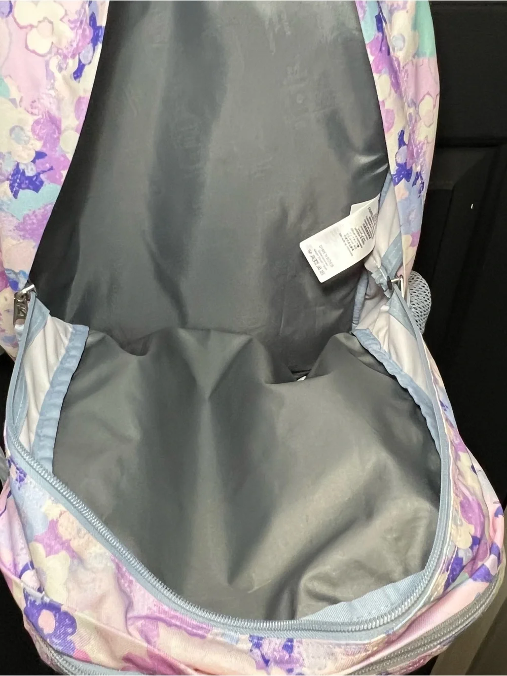 JanSport Pastel Floral Backpack in Lavender, Mint and Light Blue